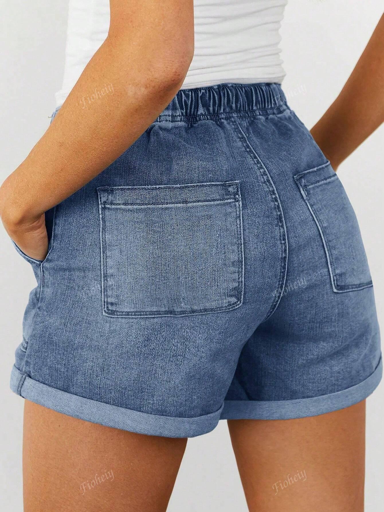 NIEBIESKIE SPODENKI JEANS