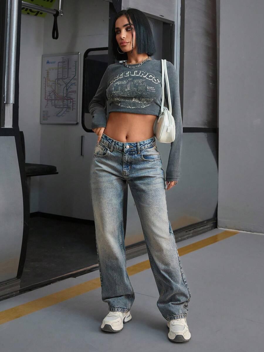 NIEBIESKIE SPODNIE JEANS