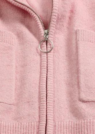 SWETER DAMSKI PLUS SIZE Z DEKOLTEM STÓJKA 