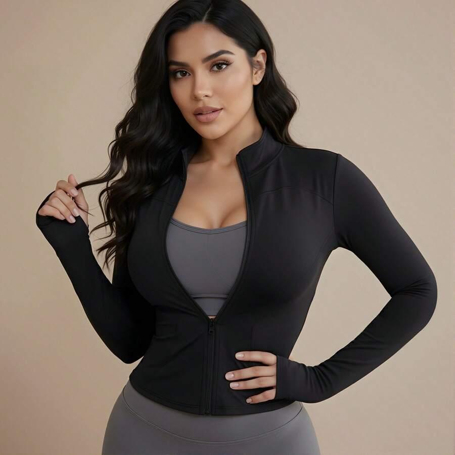 CZARNA BLUZA ROZPINANA