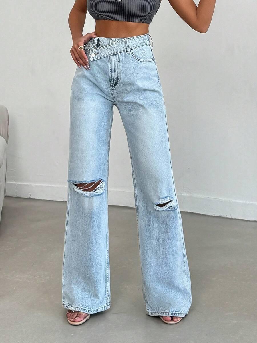 NIEBIESKIE SPODNIE JEANS 