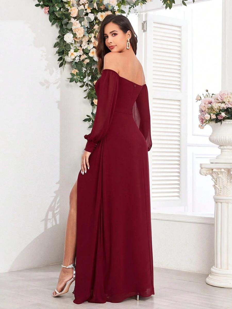 CZERWONA SUKIENKA MAXI