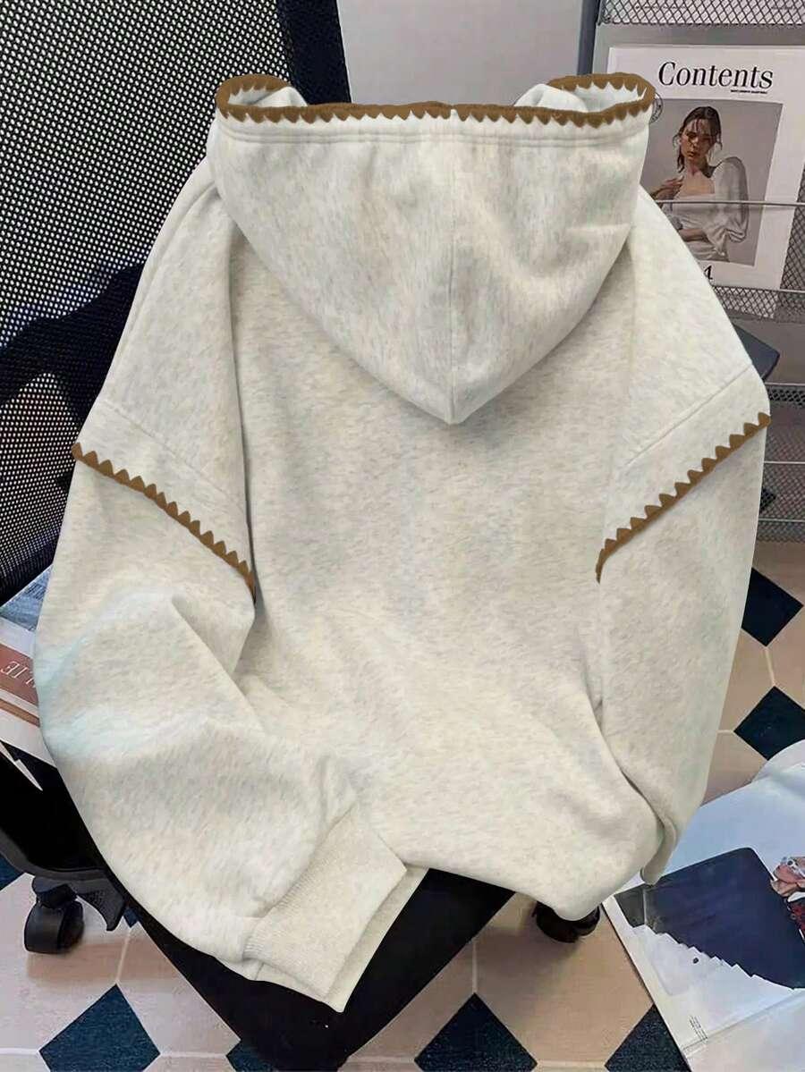 bluza z kapturem haft