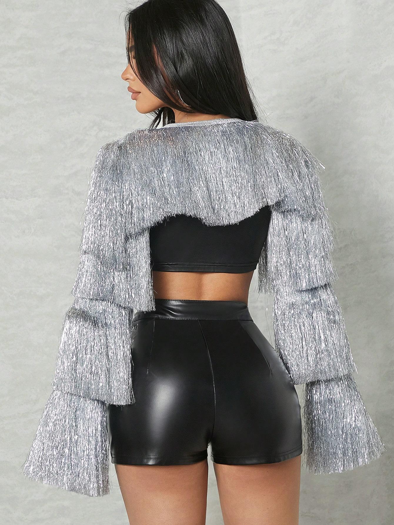 srebrny top fredzle