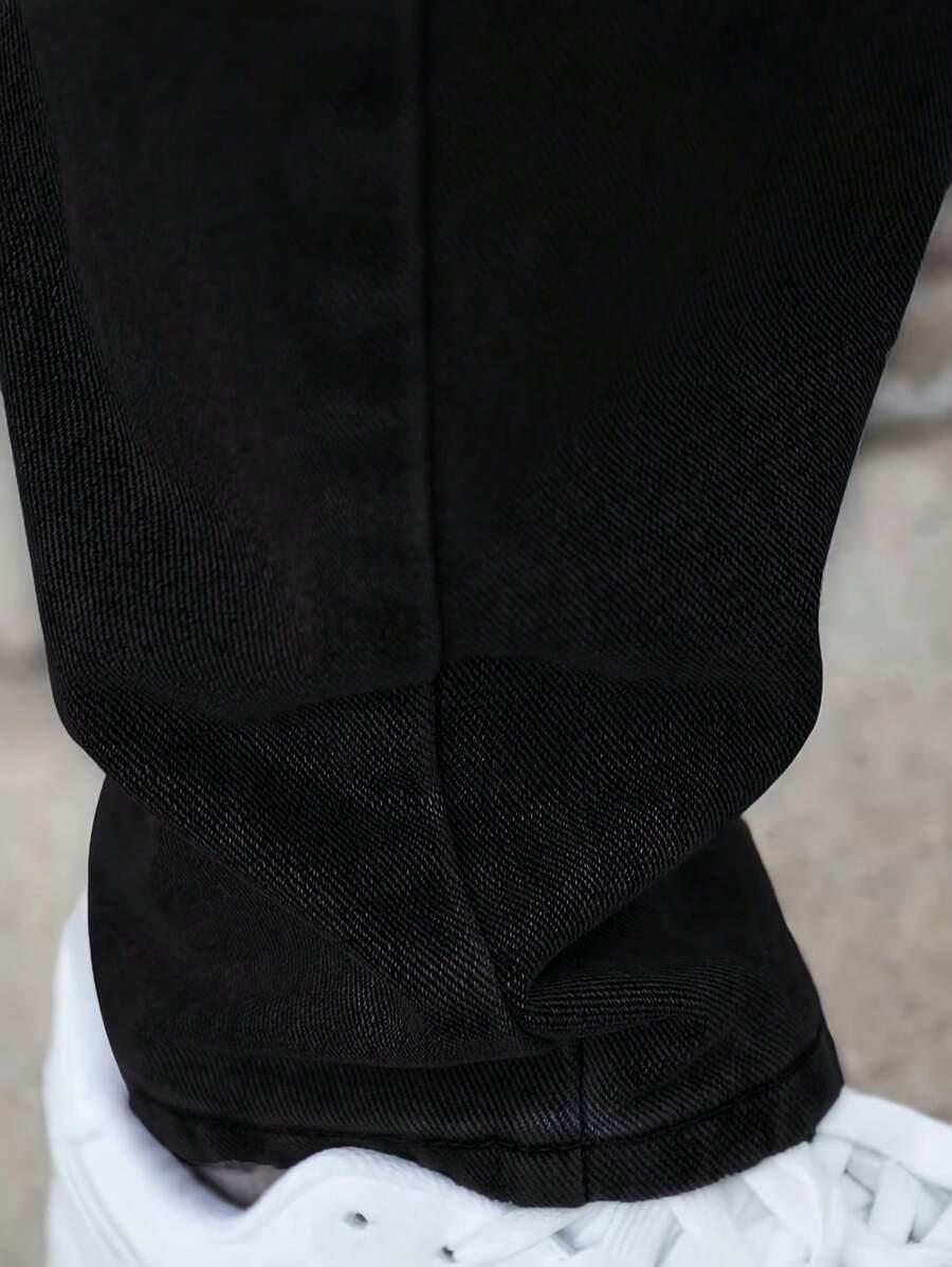 CZARNE SPODNIE JEANS