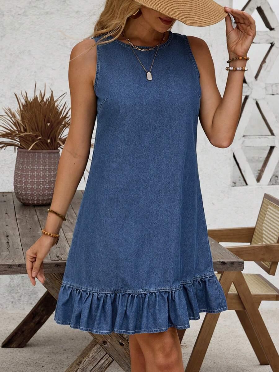 NIEBIESKA MINI SUKIENKA 