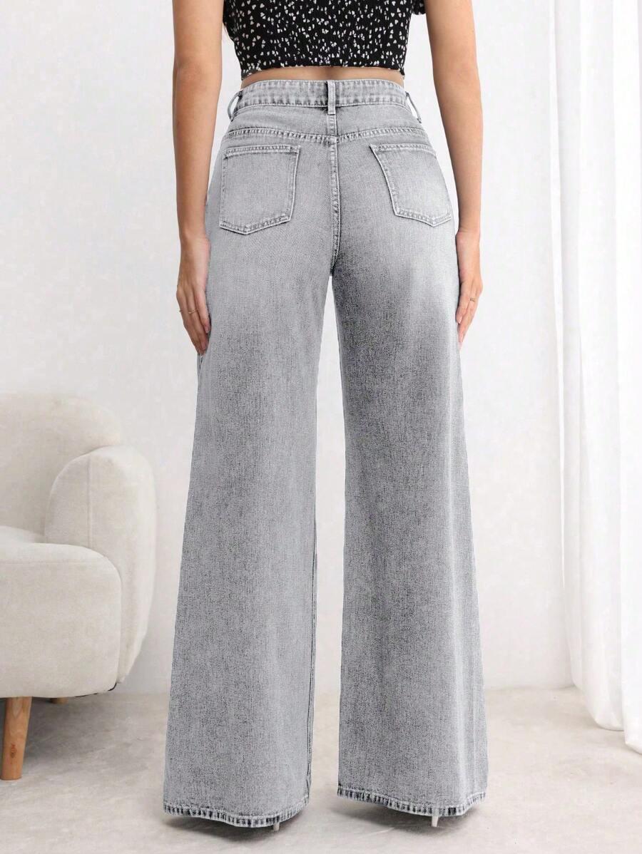 szare spodnie jeans