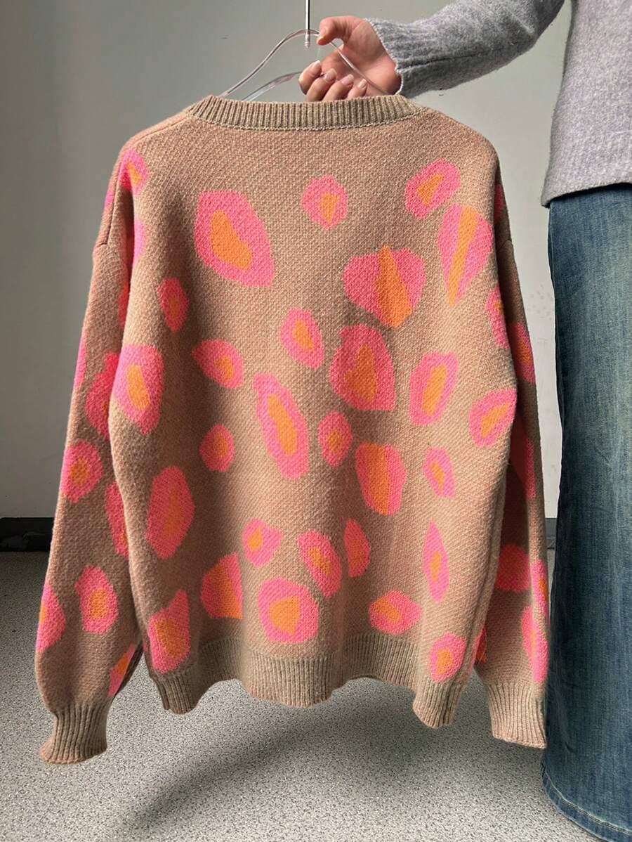 SWETER DAMSKI ZE WZOREM 