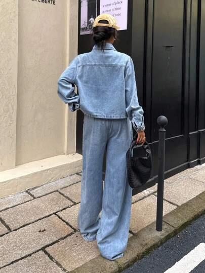 NIEBIESKIE SPODNIE JEANS