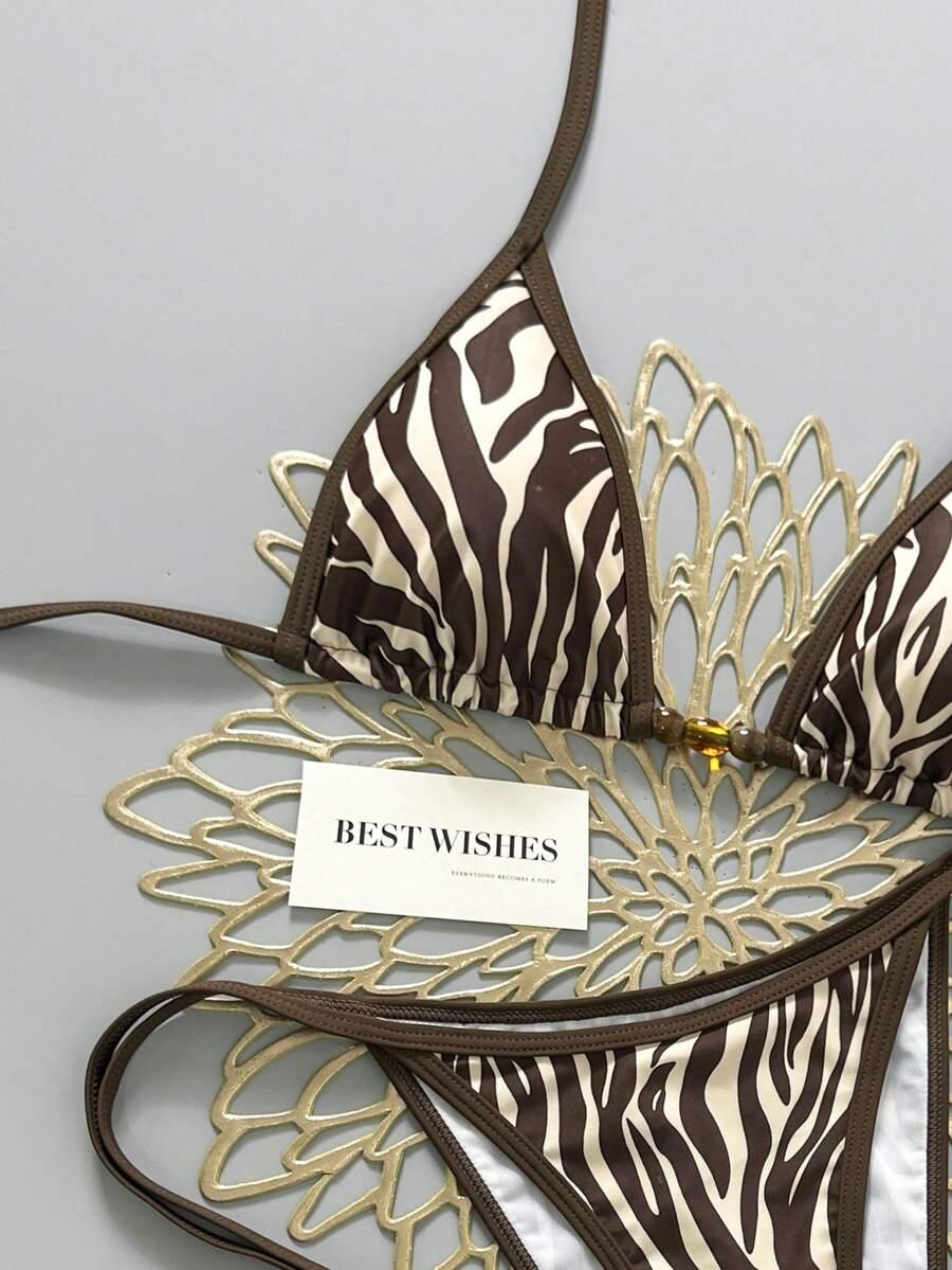 DWUCZĘŚCIOWY STRÓJ KĄPIELOWY ANIMAL PRINT
