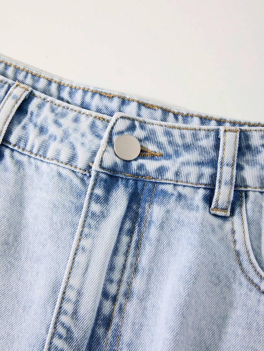 spodenki jeans przetarcia