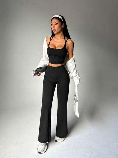 komplet top legginsy