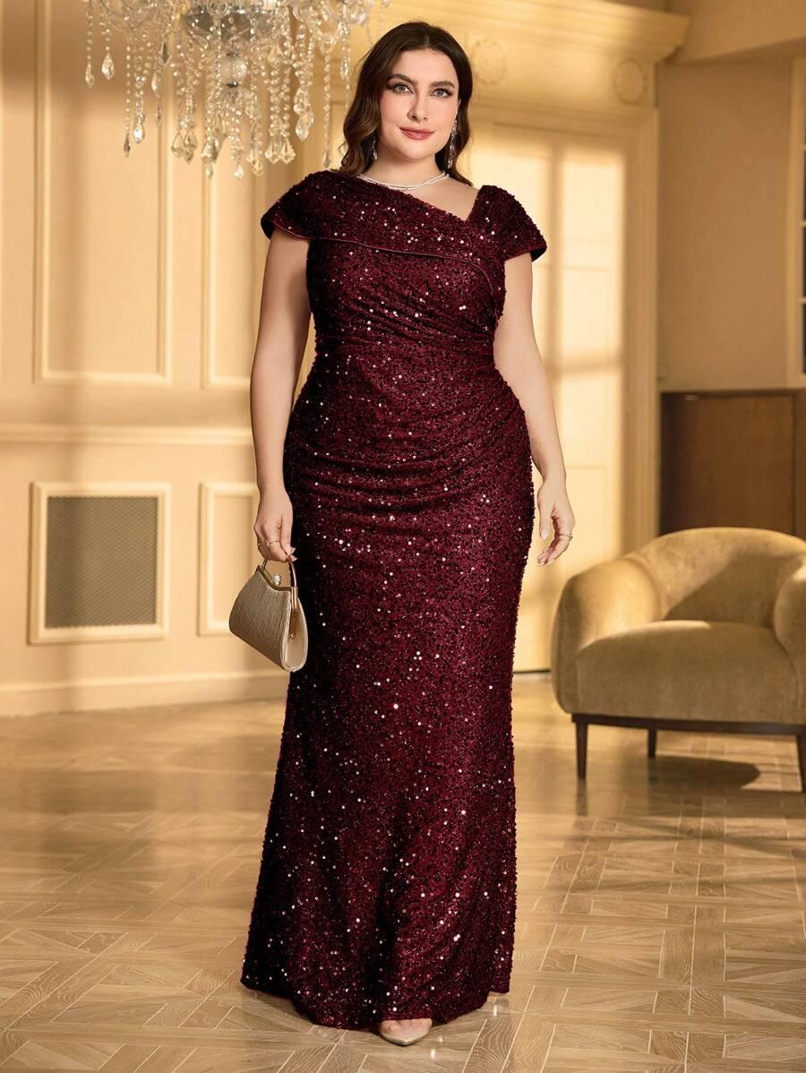CZERWONA MAXI SUKIENKA 
