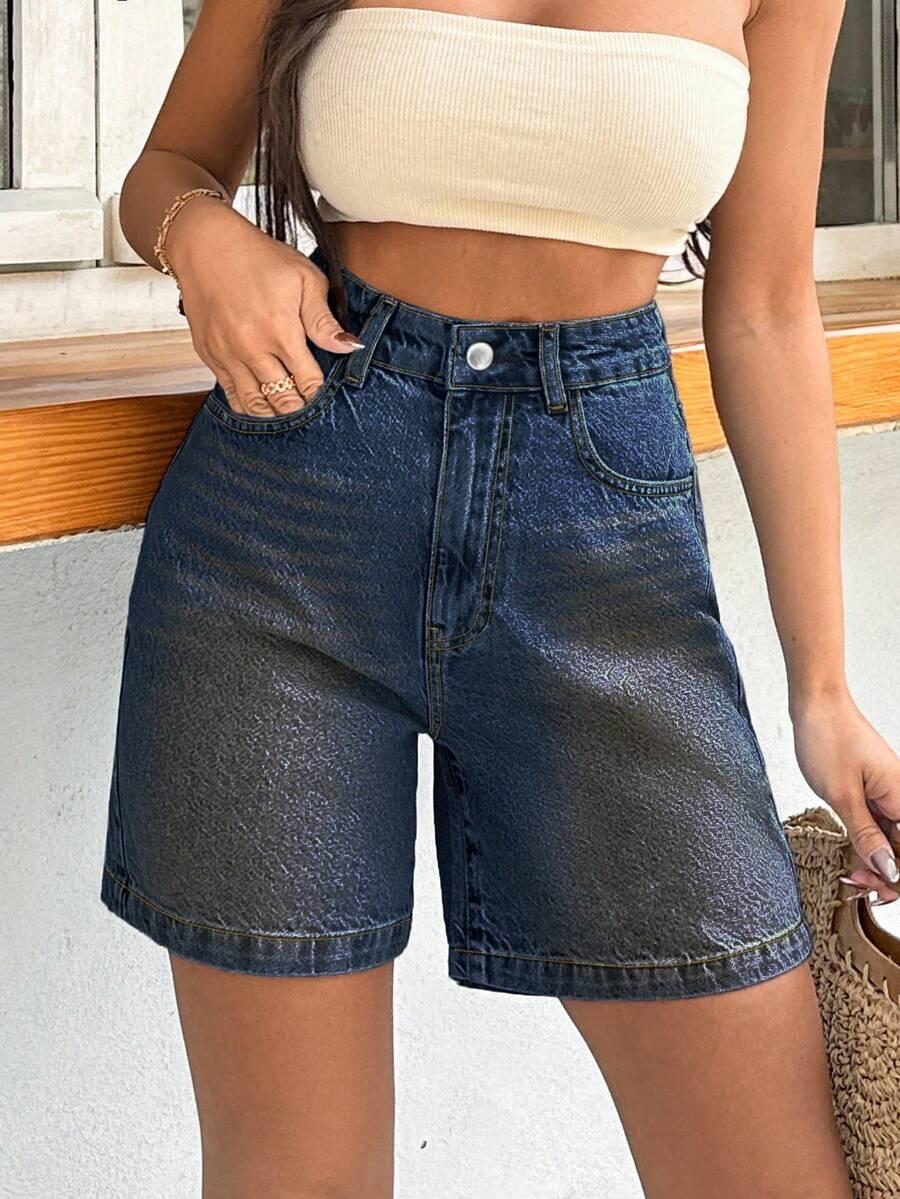 NIEBIESKIE SPODENKI JEANS