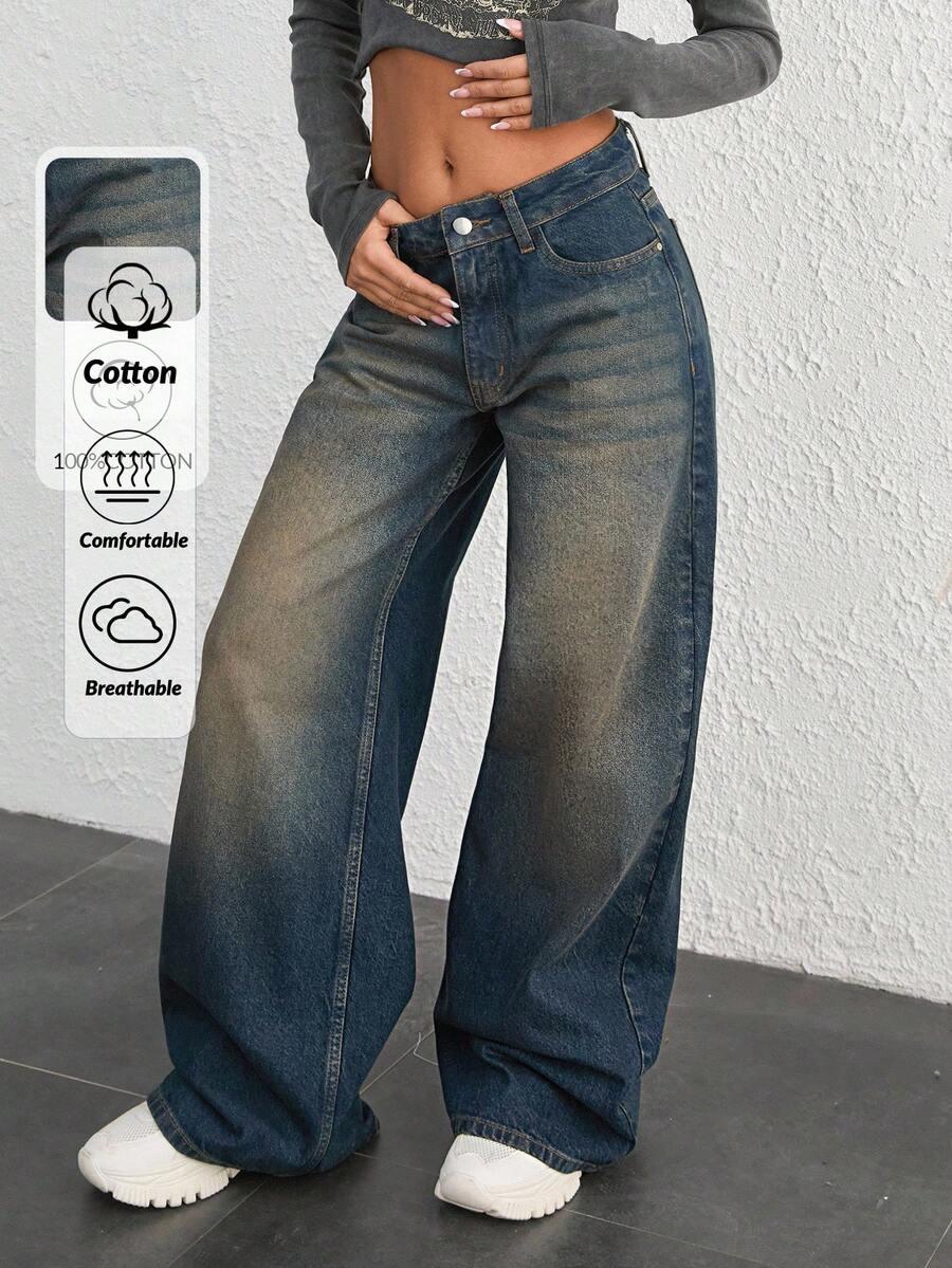 NIEBIESKIE SPODNIE JEANS 