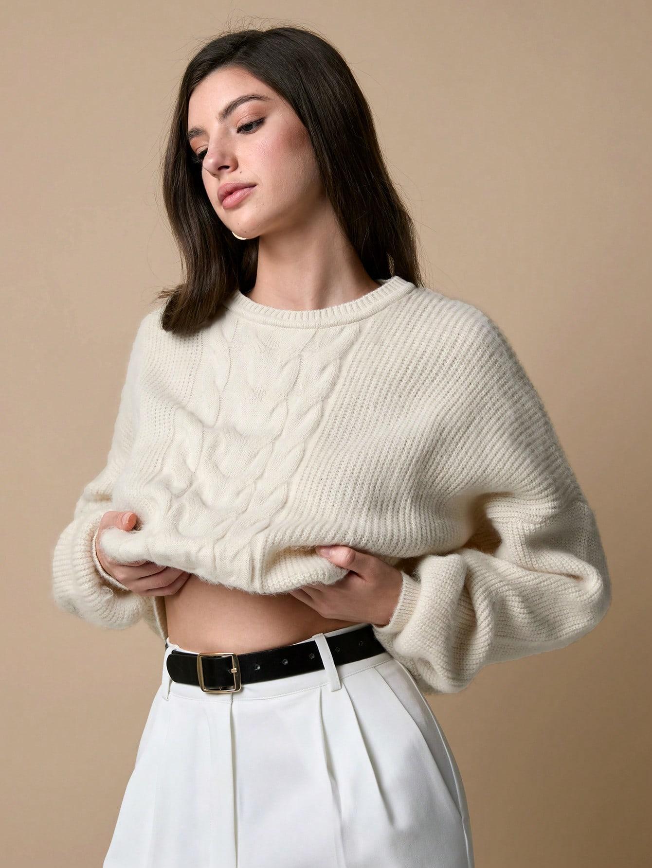 KRÓTKI SWETER DAMSKI
