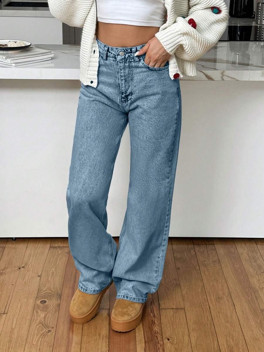 NIEBIESKIE SPODNIE JEANS