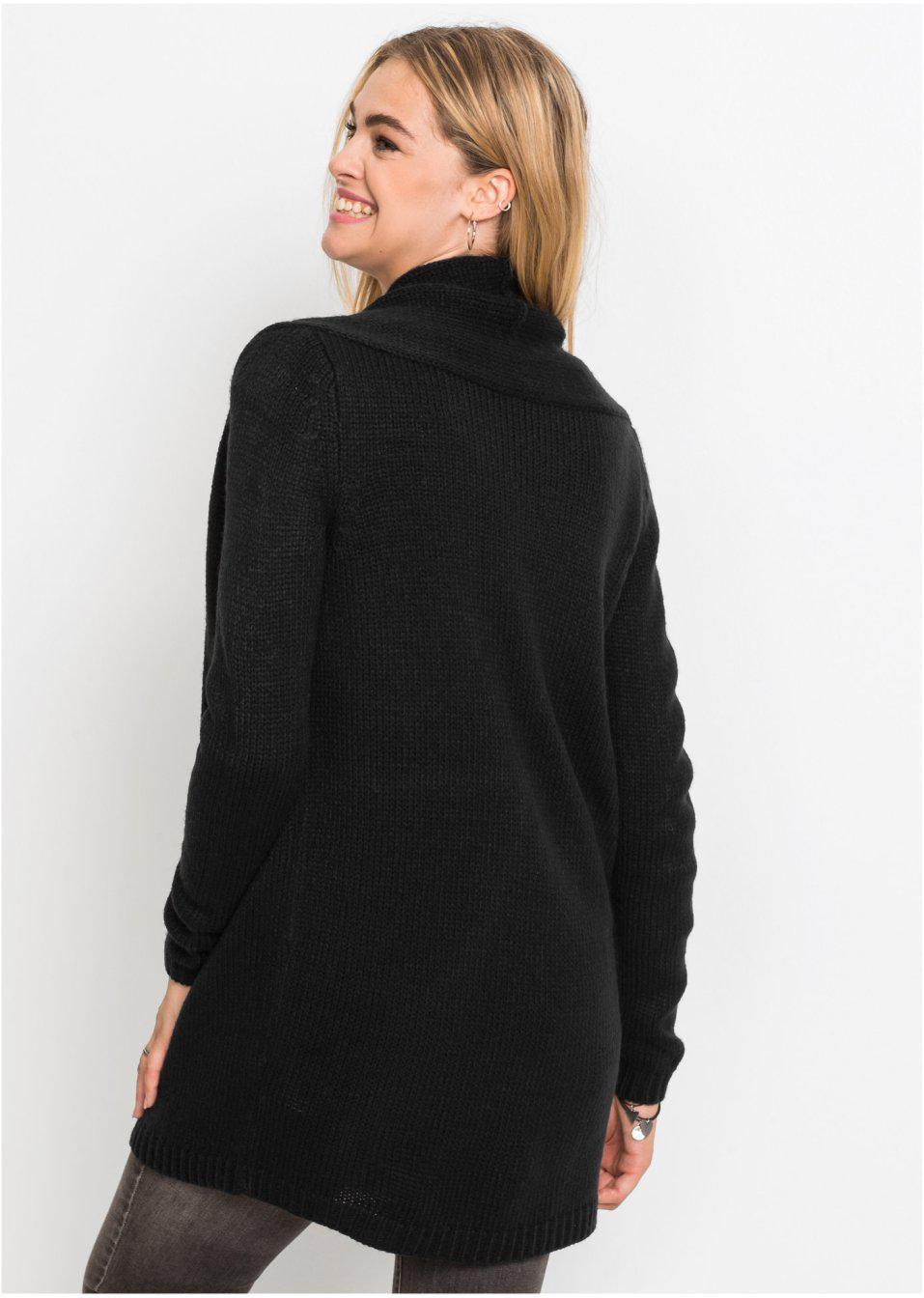 CZARNY SWETER NARZUTKA
