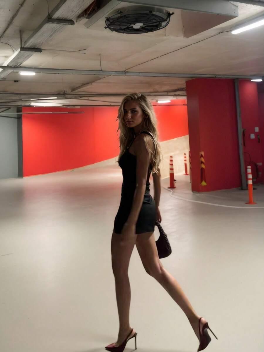 czarna mini sukienka