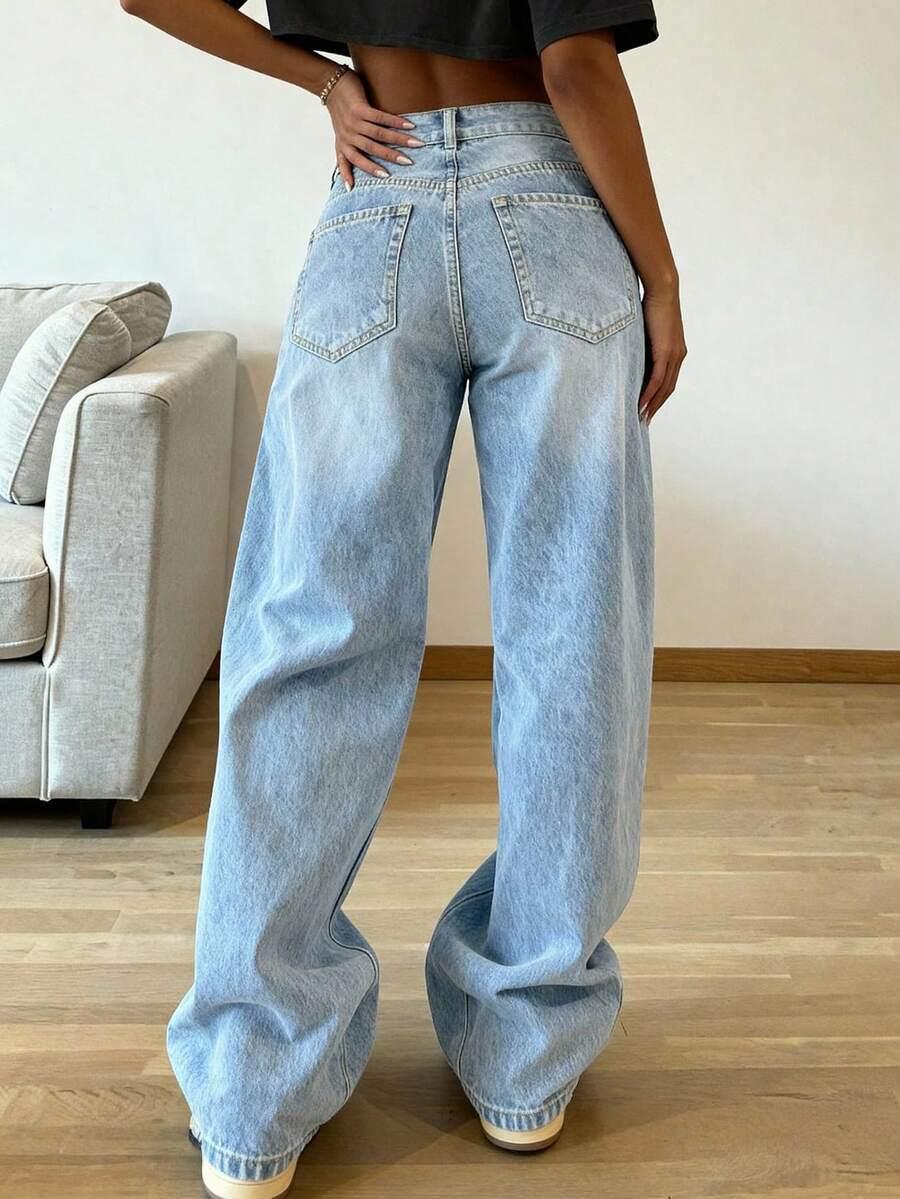 NIEBIESKIE SPODNIE JEANS