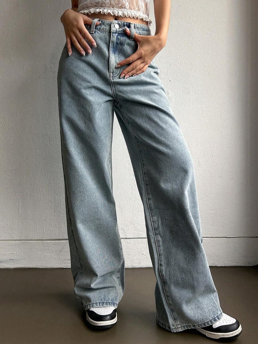 NIEBIESKIE SPODNIE JEANS