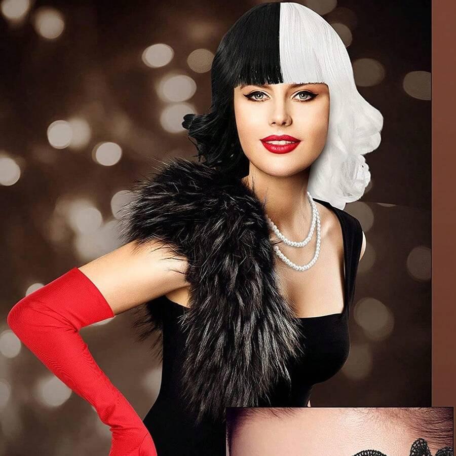 KOSTIUM ZESTAW CRUELLA DE MON