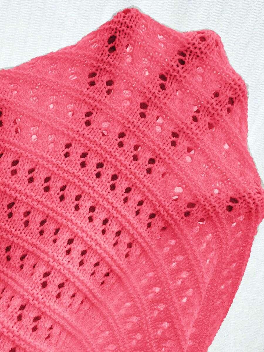 różowy sweter wiązanie