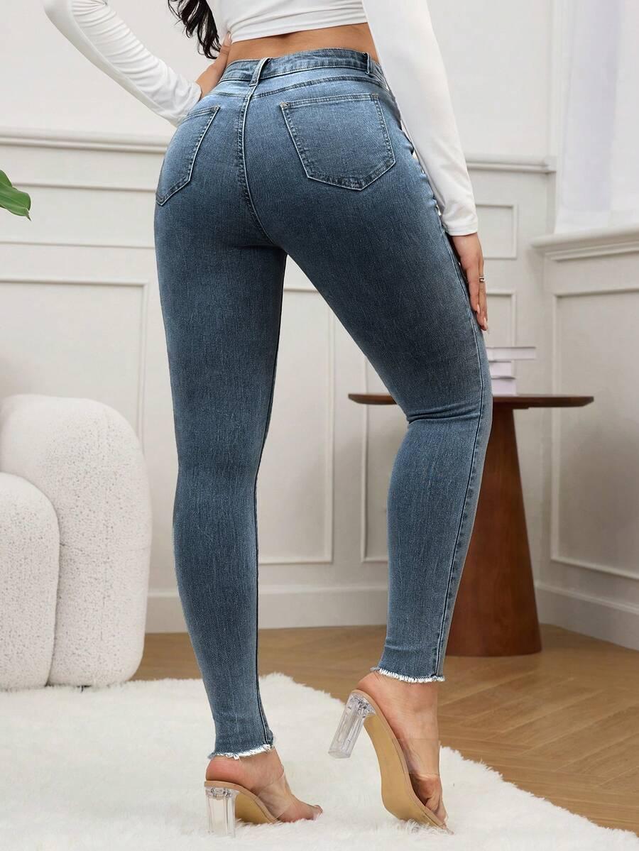 NIEBIESKIE SPODNIE JEANS