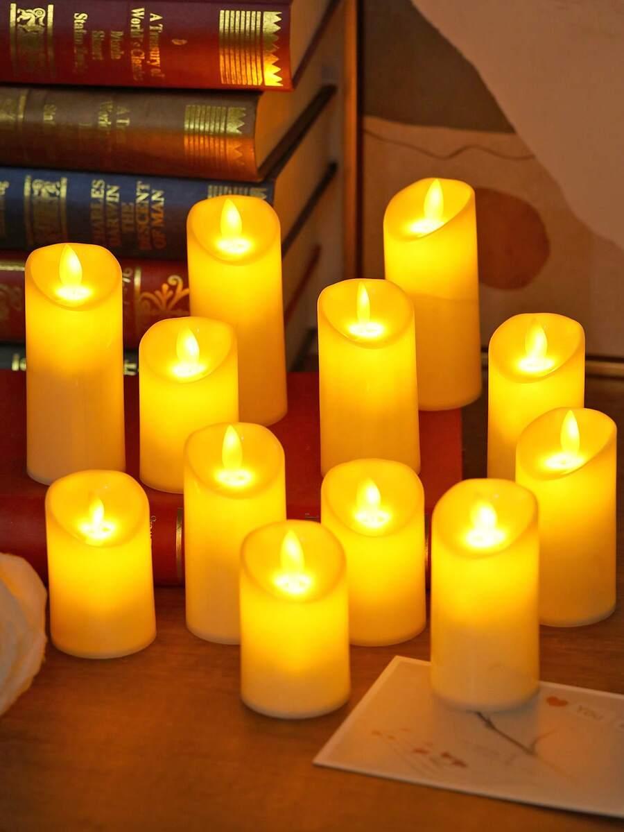 żółta świeca led
