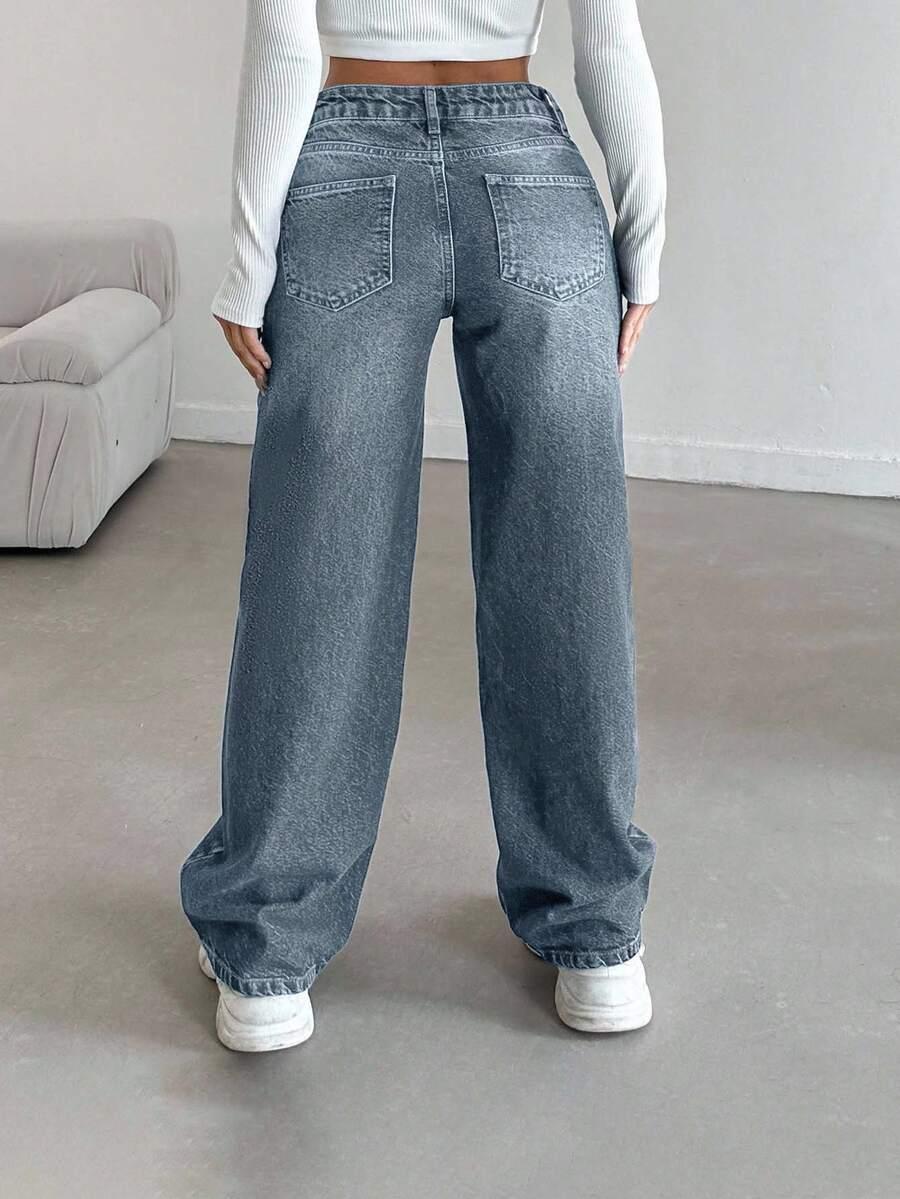 proste spodnie jeansowe