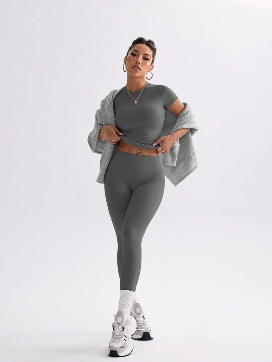 bluzka legginsy komplet