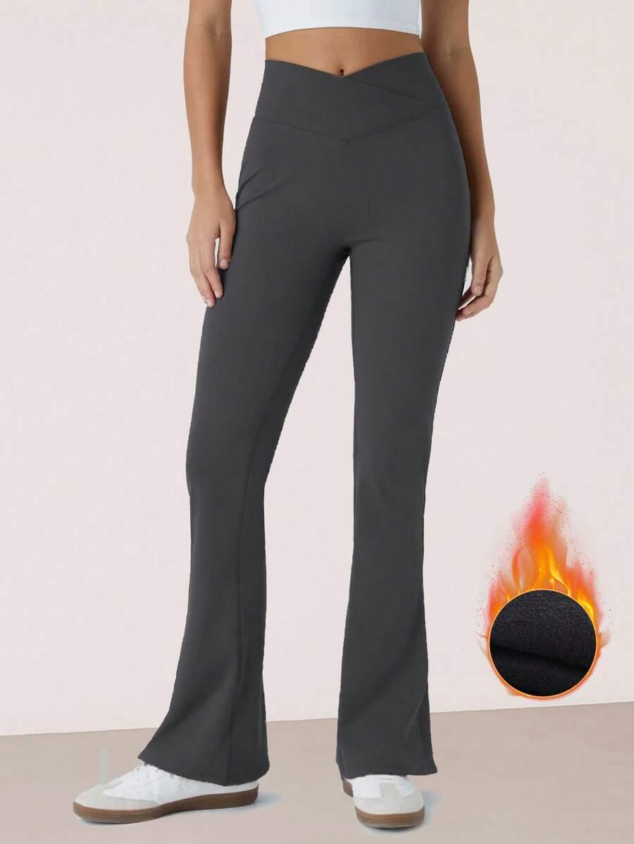 czarne legginsy dzwony