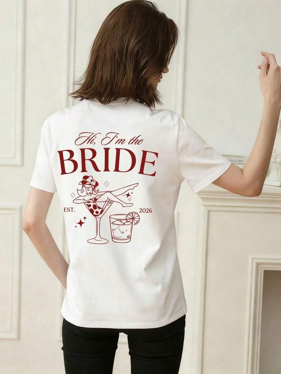 biały t-shirt napisy 