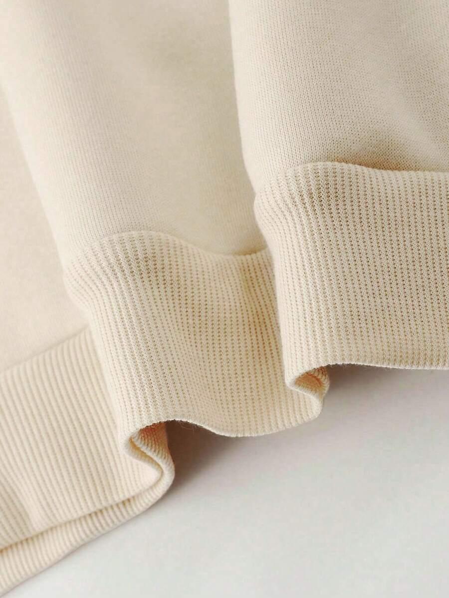 BLUZA Z OKRĄGŁYM DEKOLTEM nadruk