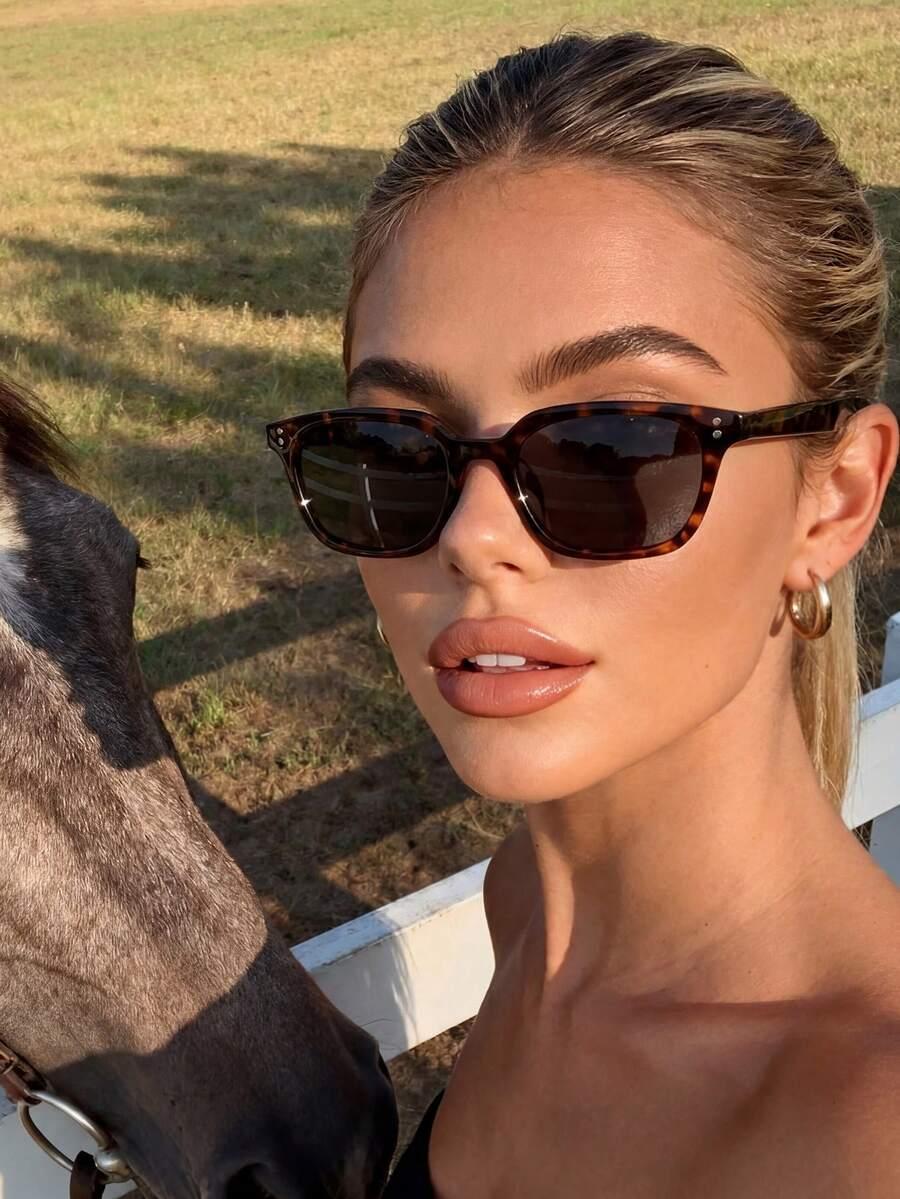 okulary przeciwsłoneczne leopard print