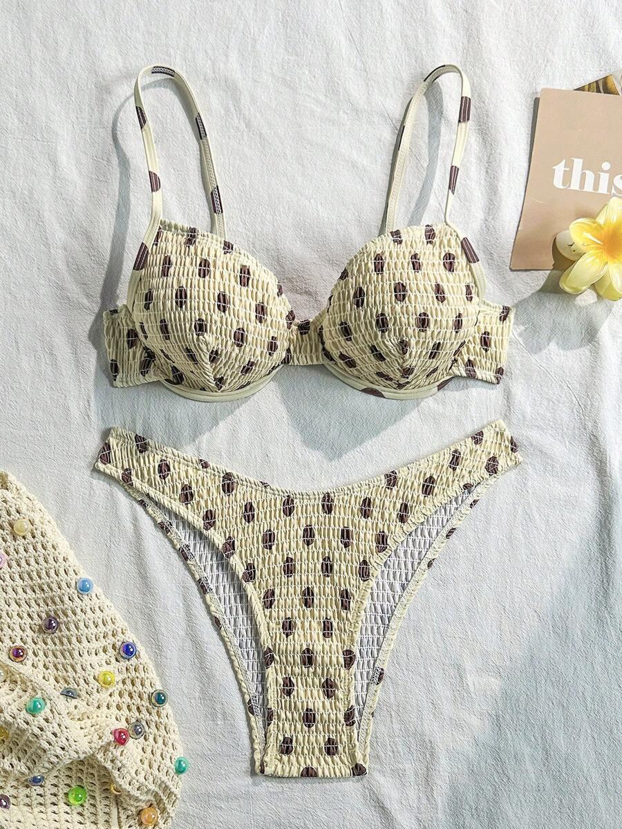 góra od bikini groszki