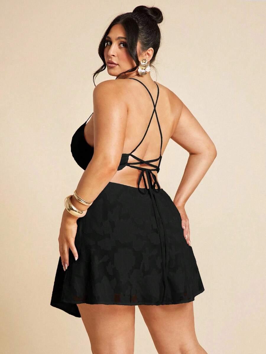 CZARNA MINI SUKIENKA