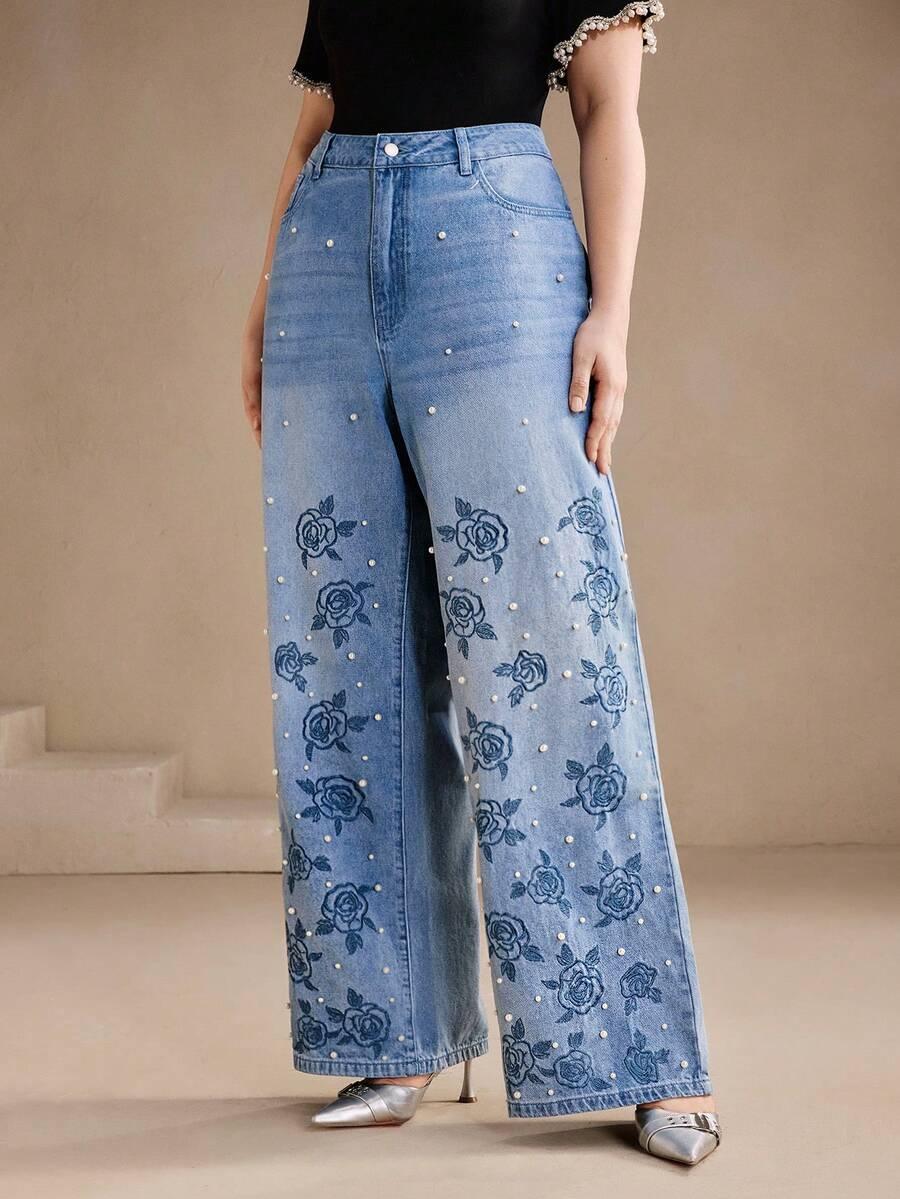JEANSY W KWIATY