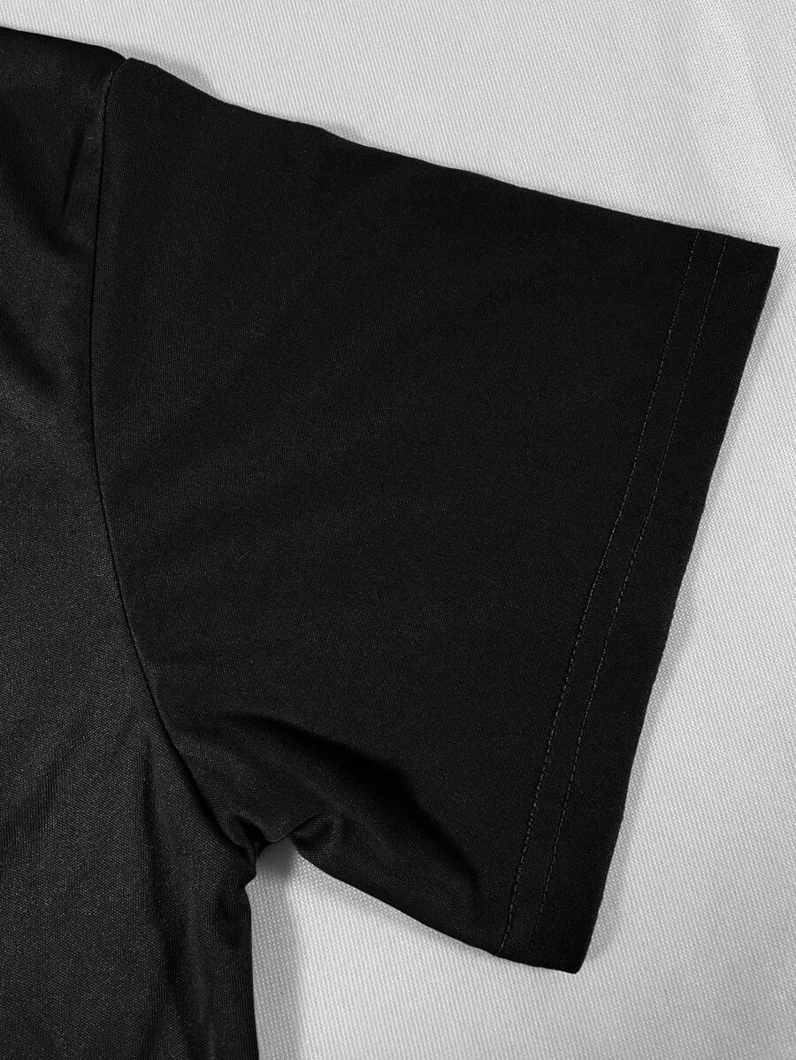 czarny T-SHIRT casual