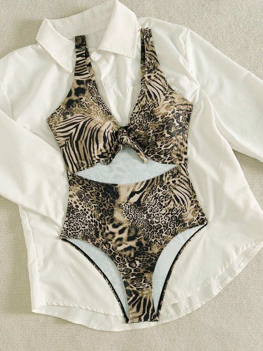 JEDNOCZĘŚCIOWY STRÓJ KĄPIELOWY LEOPARD PRINT