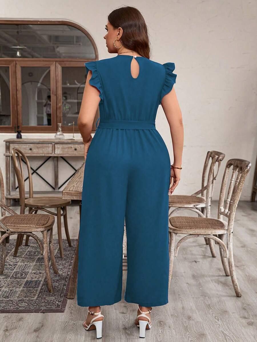 KOMBINEZON v-neck krótki rękaw