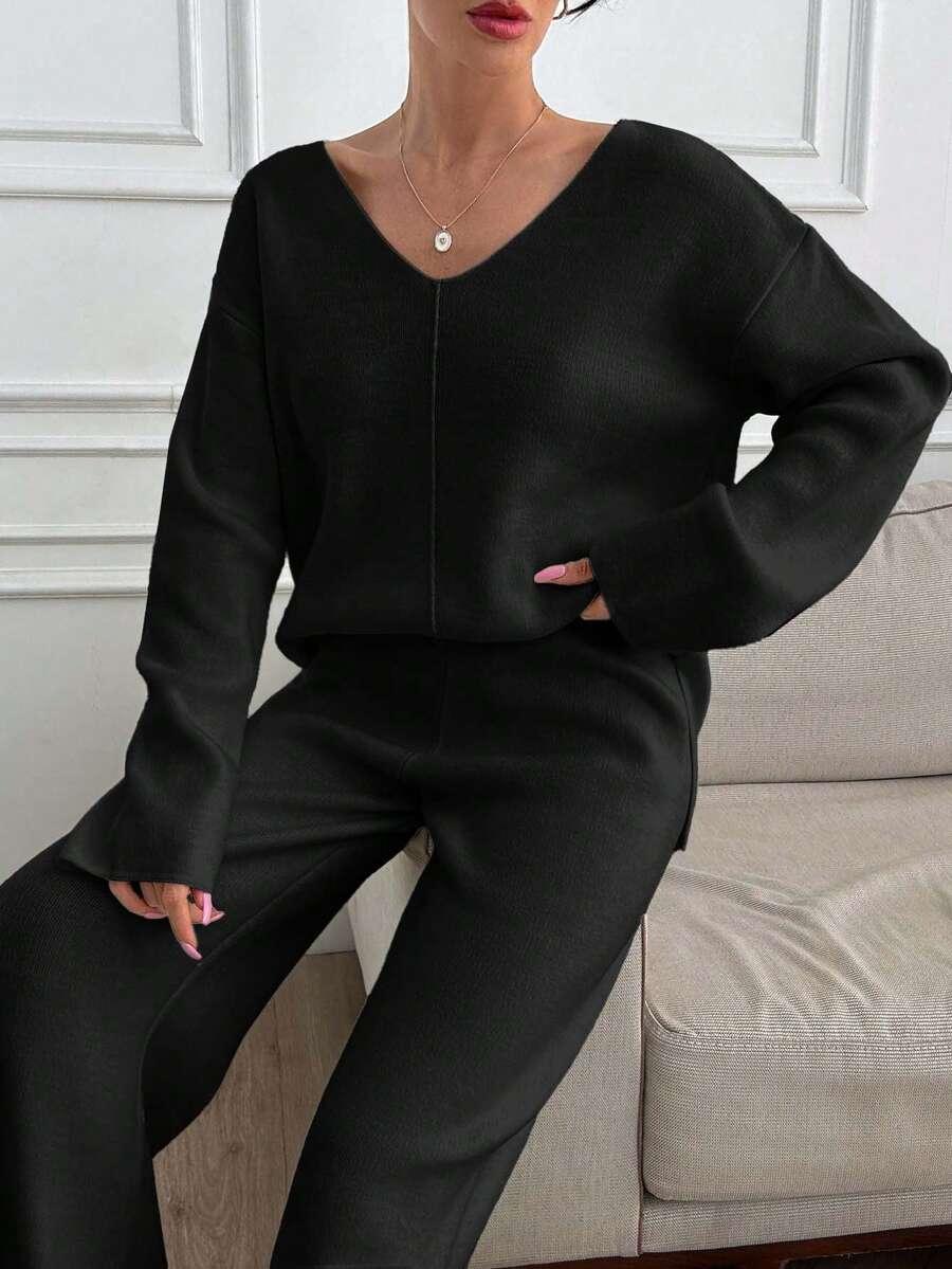 spodnie sweter komplet