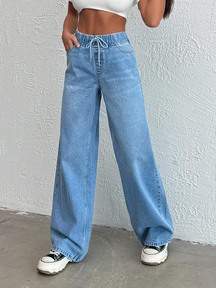 SPODNIE JEANS WYSOKI STAN