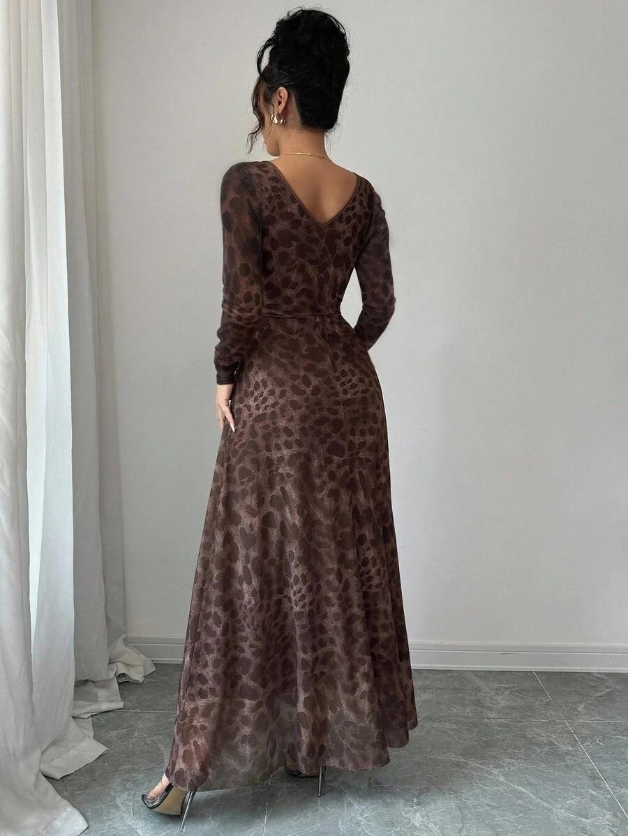 MAXI SUKIENKA ANIMAL PRINT MARSZCZENIE