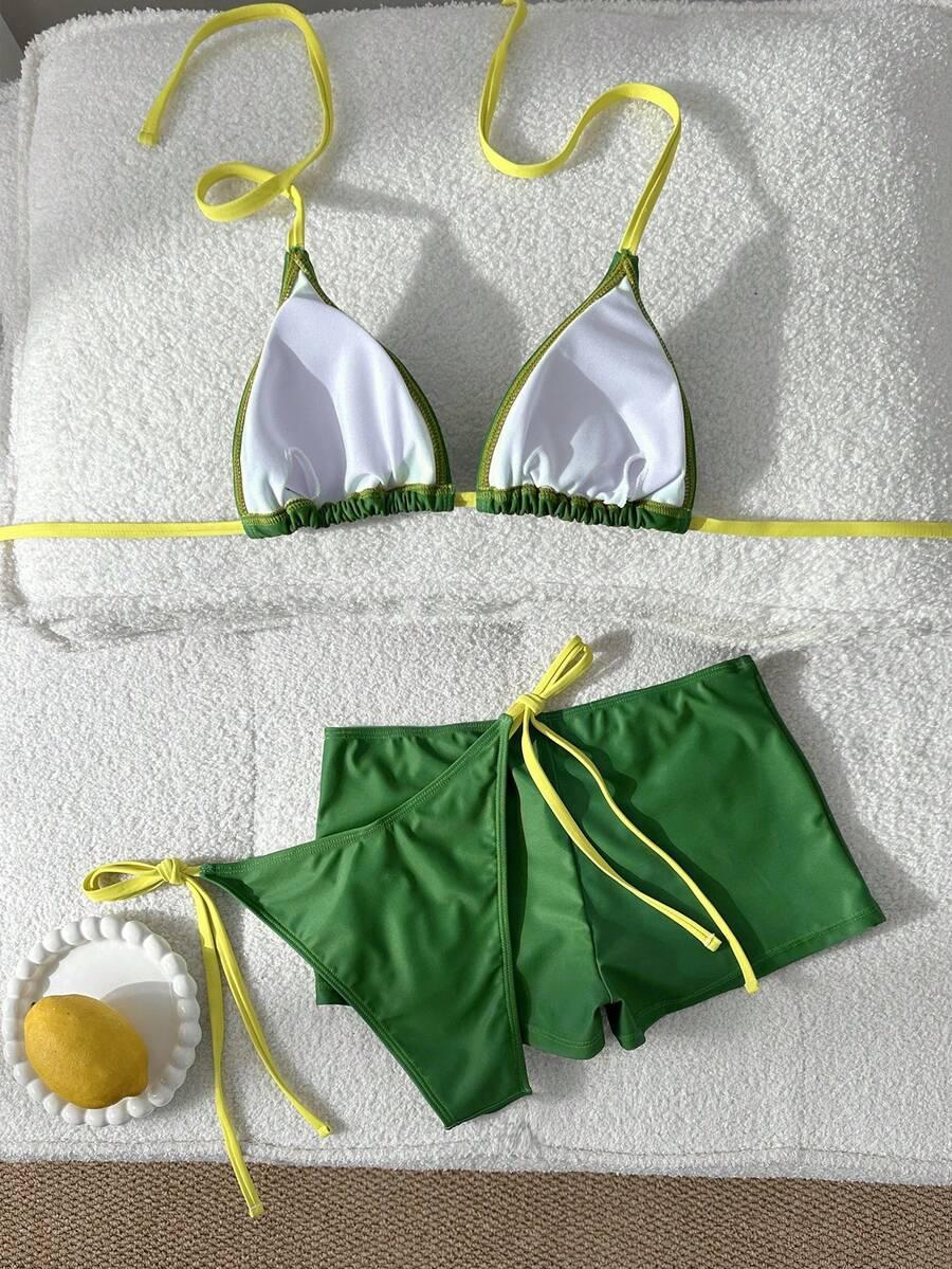 góra od bikini szorty komplet 