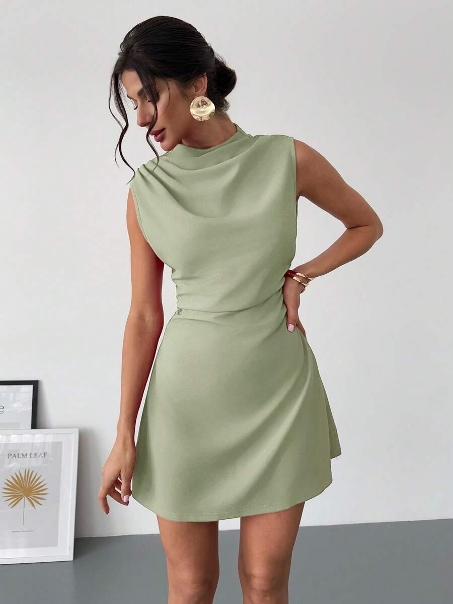 ZIELONA MINI SUKIENKA