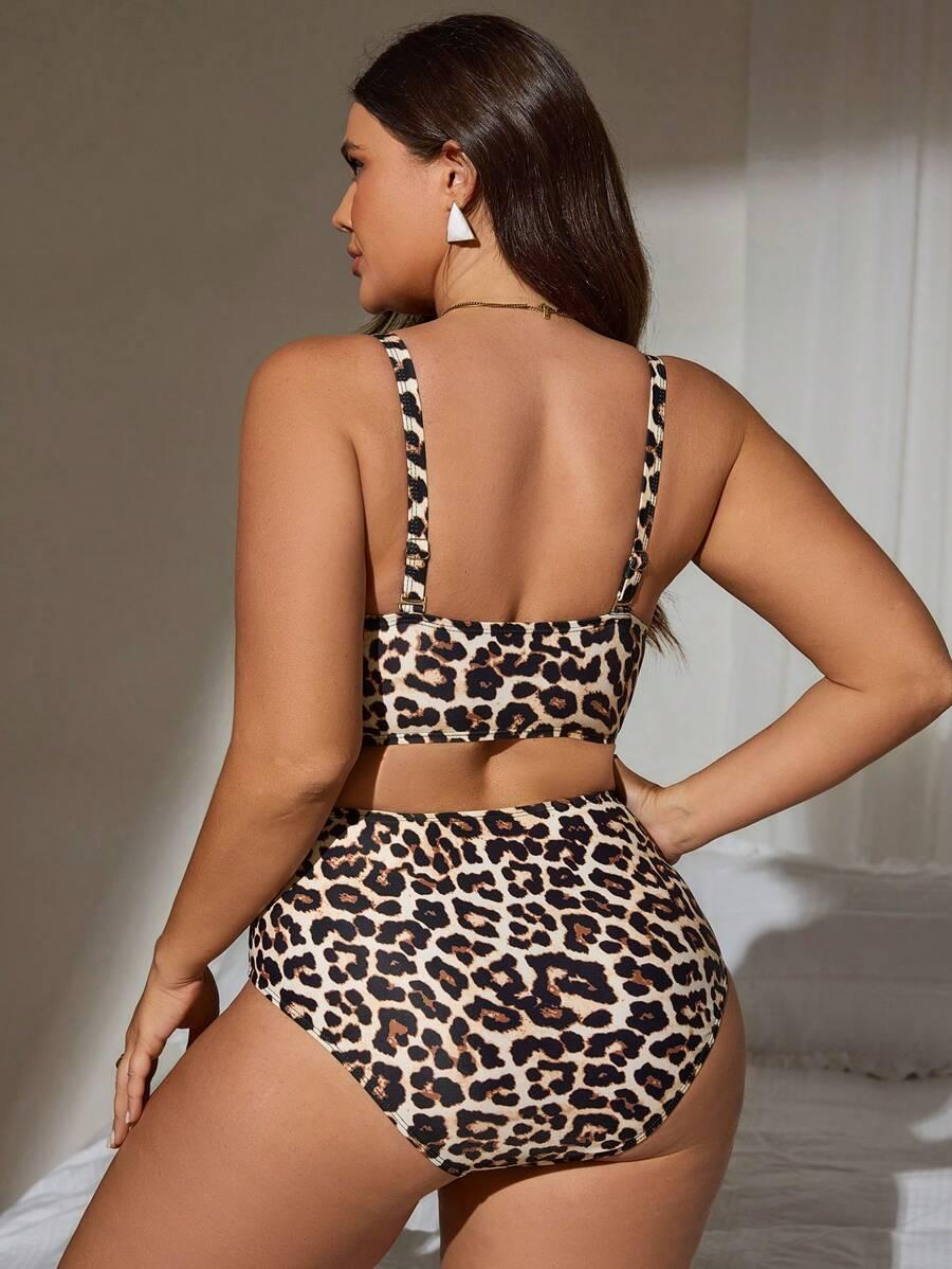 DWUCZĘŚCIOWY STRÓJ KĄPIELOWY ANIMAL PRINT