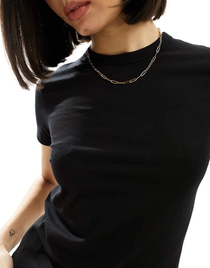 CZARNY KLASYCZNY T-SHIRT BASIC