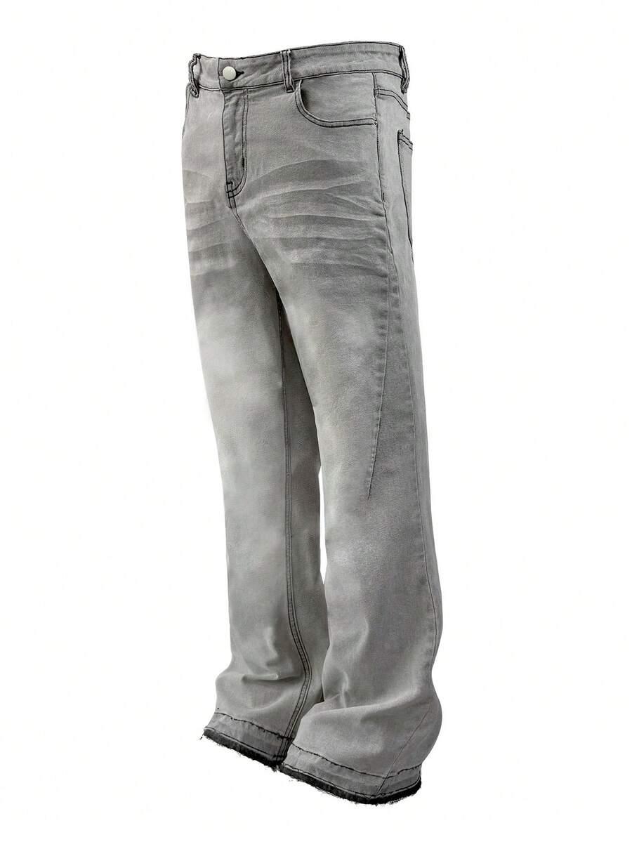 szare spodnie jeans