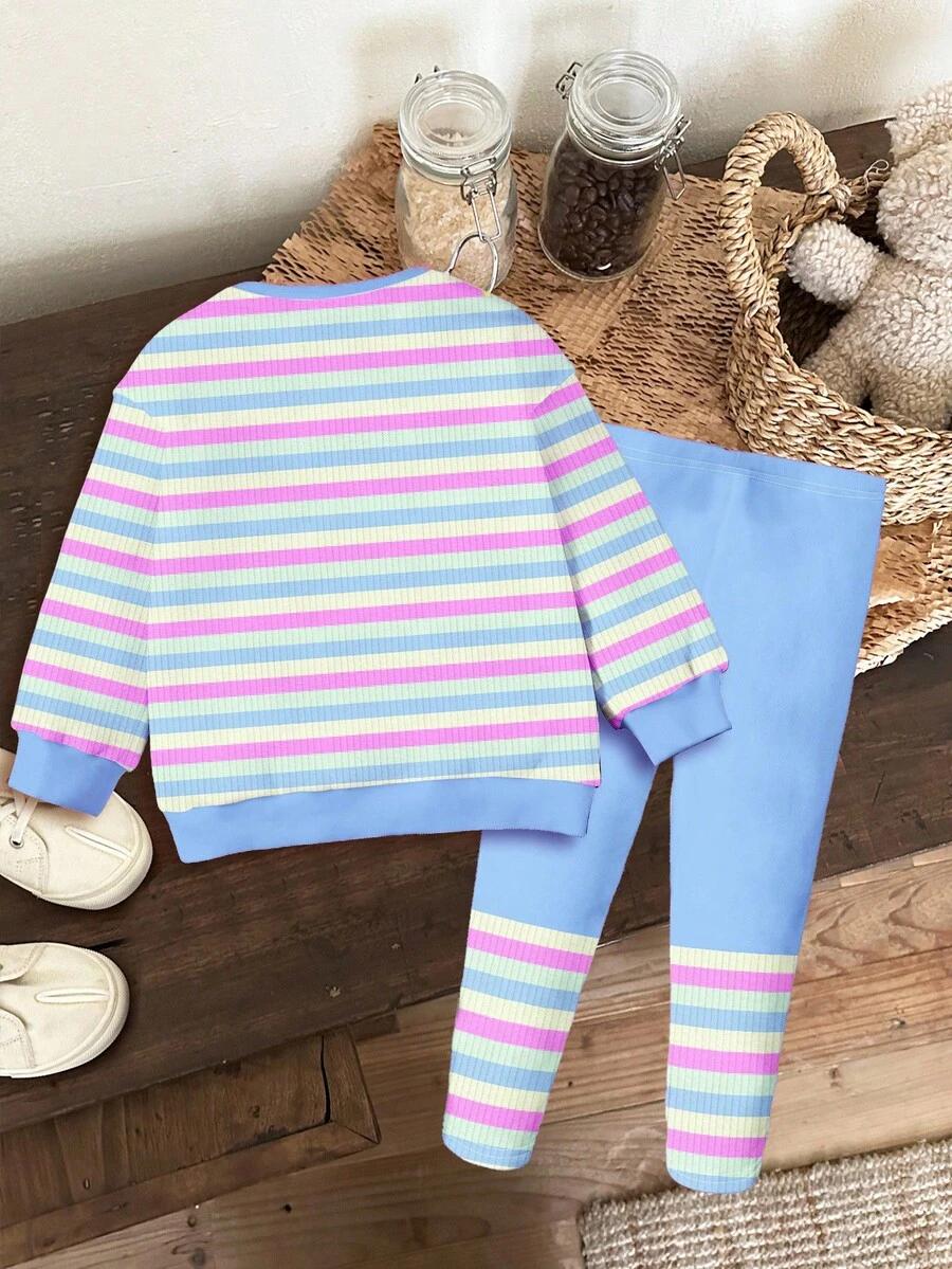 legginsy wzór paski